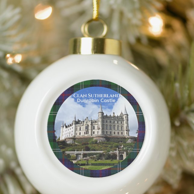 Ornement Flocon De Neige Clan Sutherland's Dunrobin Castle, Scotland, Photo (Créateur téléchargé)