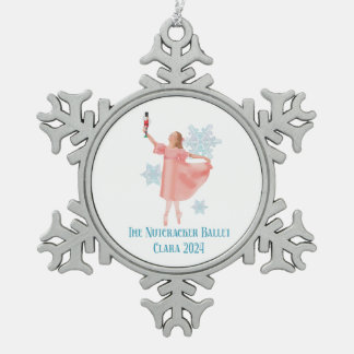Ornement Flocon De Neige Clara avec Nutcracker 2024