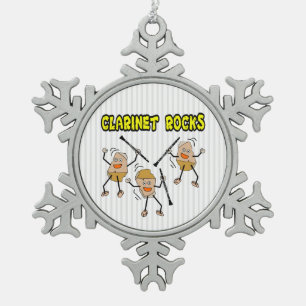 Ornement Flocon De Neige Clarinet Rocks