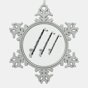 Ornement Flocon De Neige Clarinets à trois basses