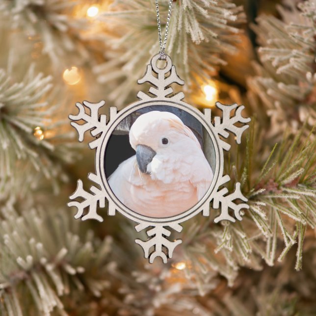 Ornement Flocon De Neige Cockatoo Moluccan (Arbre)