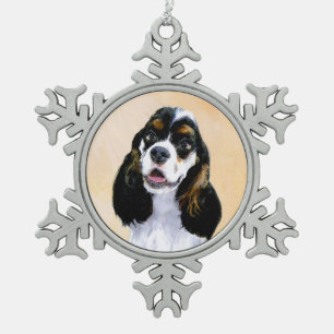 Ornement Flocon De Neige Cocker Spaniel (Parti) Peinture - Art Chien origin