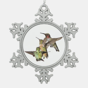 Ornement Flocon De Neige Colibris