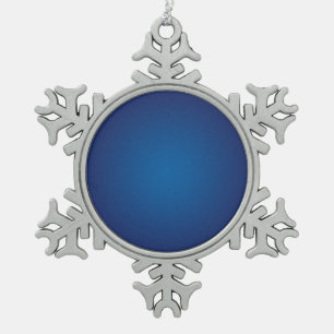 Ornement Flocon De Neige Cool Grainy Deep Blue Vignette