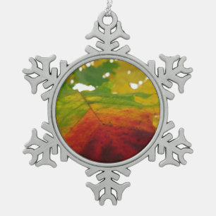 Ornement Flocon De Neige Couleurs de la feuille d'érable Automne Photograph