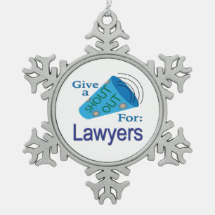 Ornement Flocon De Neige Coup de projecteur pour les avocats