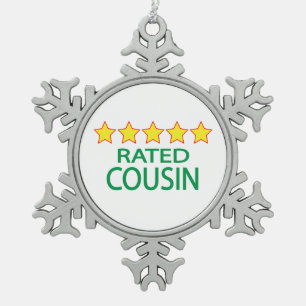 Ornement Flocon De Neige Cousin cinq étoiles