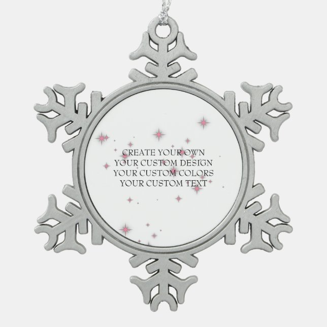 Ornement Flocon De Neige Create Your Own - Your Image Here (Devant)