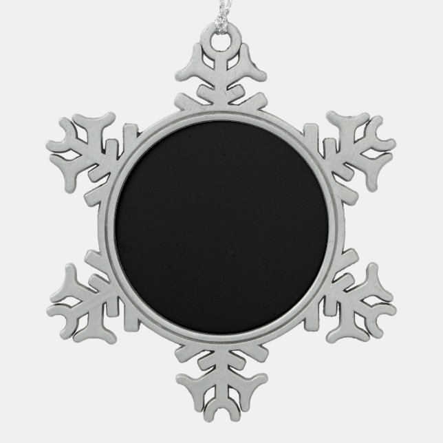 Ornement Flocon De Neige Créer votre propre - Vierge personnalisable (Devant)