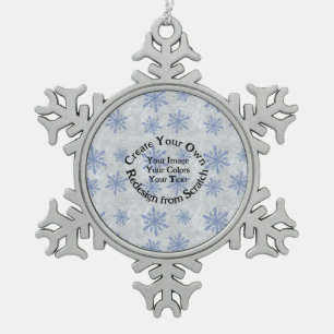 Ornement Flocon De Neige Créez votre propre