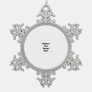 Ornement Flocon De Neige Créez votre propre blanc 
