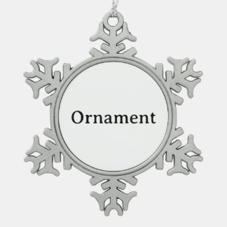 Ornement Flocon De Neige Créez Votre Propre Flocon de Neige Simple Encadré