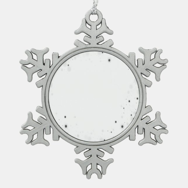 Ornement Flocon De Neige Créez votre propre personnalisation personnalisée (Devant)