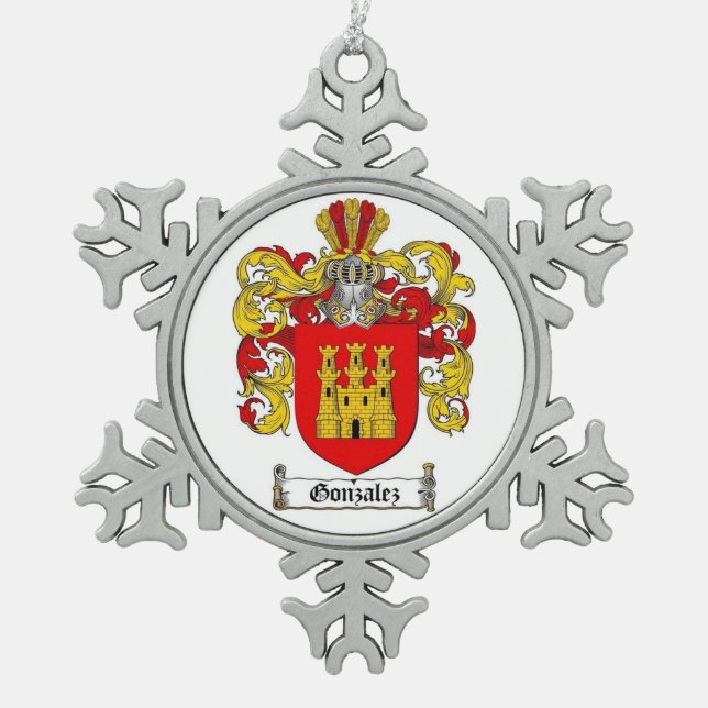 Ornement Flocon De Neige Crest de Gonzalez (Devant)