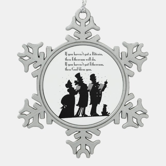 Ornement Flocon De Neige Crypto Christmas Carol (Devant)