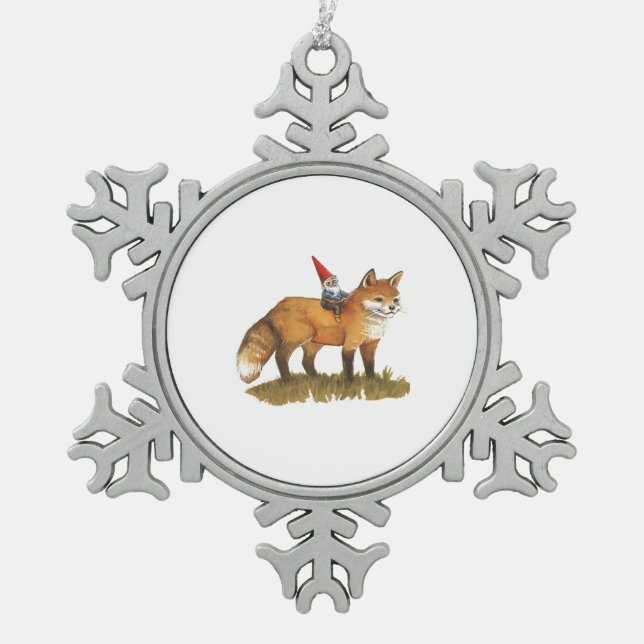 Ornement Flocon De Neige David The Gnome Woodland Forest Friends (Devant)