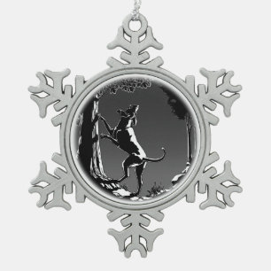 Ornement Flocon De Neige Décor d'art de chien de chien de chien de chien de