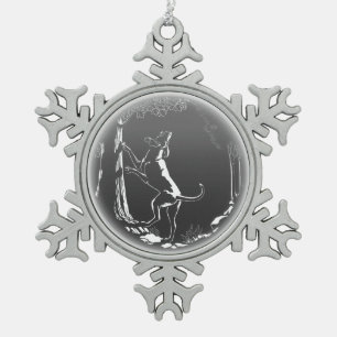 Ornement Flocon De Neige Décoration Art de l'ornement de chien de chien de