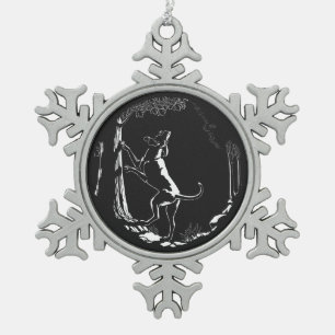 Ornement Flocon De Neige Décoration Art de l'ornement de chien de chien de 
