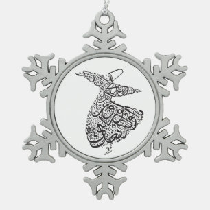 Ornement Flocon De Neige Derviche de tourbillonnement