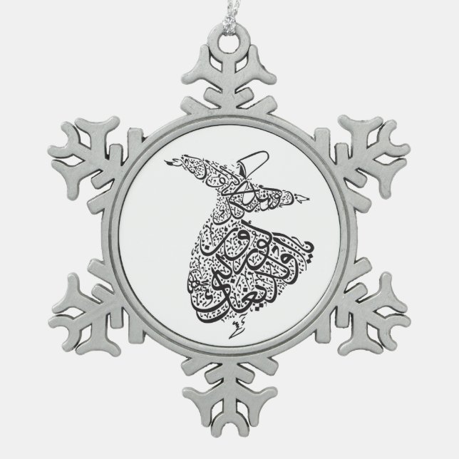 Ornement Flocon De Neige Derviche de tourbillonnement (Devant)
