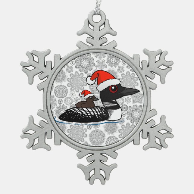 Ornement Flocon De Neige Dingue de Père Noël (Devant)
