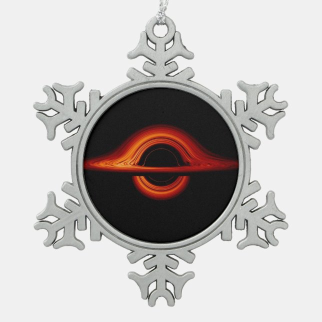 Ornement Flocon De Neige Disque d'acccrétion de trou noir (Devant)