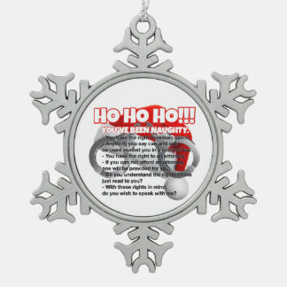 Ornement Flocon De Neige Don de Noël de la police