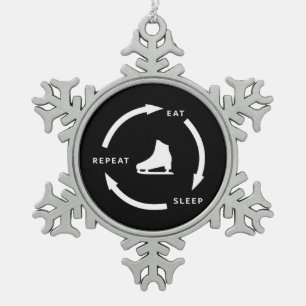 Ornement Flocon De Neige Dormir Répéter patinage artistique Ventilateur spo