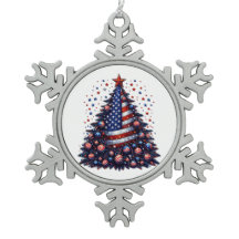 Drapeau américain sapin de Noël Art patriotique