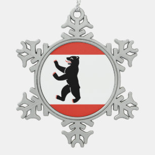 Ornement Flocon De Neige Drapeau de Berlin