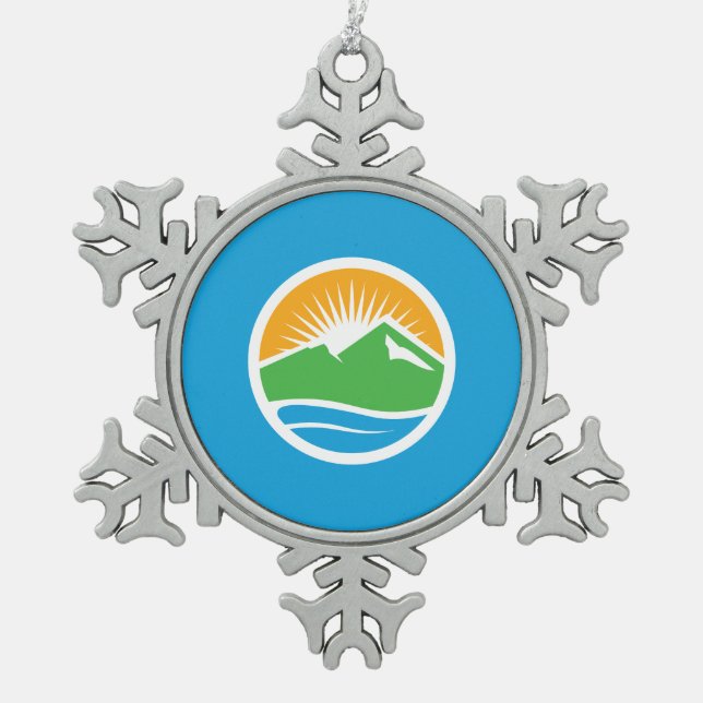 Ornement Flocon De Neige Drapeau de Provo, Utah (Devant)