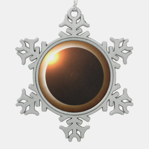 Ornement Flocon De Neige Éclipse solaire totale
