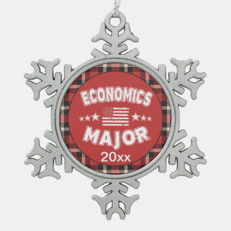 Ornement Flocon De Neige Économique Étudiant USA Drapeau rouge Plat