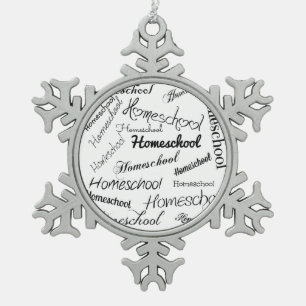 Ornement Flocon De Neige Écriture manuscrite à la maison