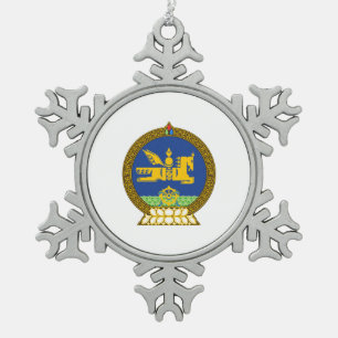 Ornement Flocon De Neige emblème mongol (mongol)