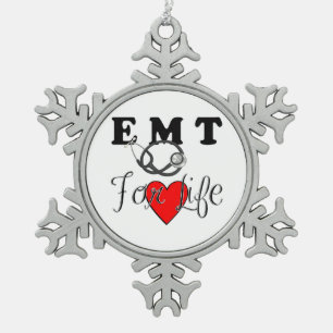 Ornement Flocon De Neige EMT pendant la vie