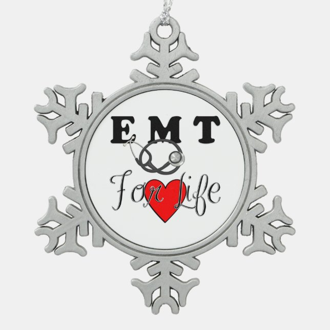Ornement Flocon De Neige EMT pendant la vie (Devant)