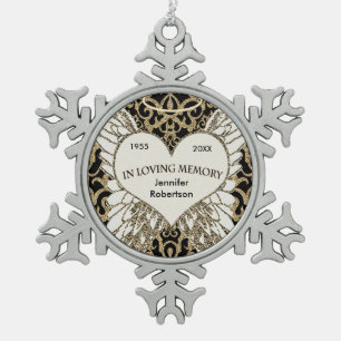 Ornement Flocon De Neige En ornement affectueux de mémoire