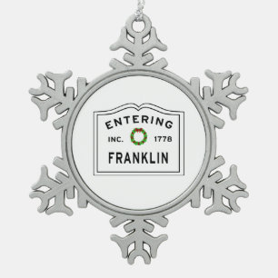 Ornement Flocon De Neige Entrée Franklin Massachusetts
