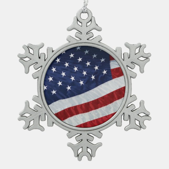 Ornement Flocon De Neige États-Unis (Devant)