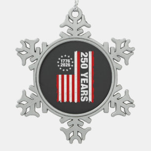 Ornement Flocon De Neige États-Unis vintages Semiquincentennial 250e Annive