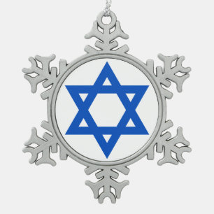 ORNEMENT FLOCON DE NEIGE "ÉTOILE DE DAVID "