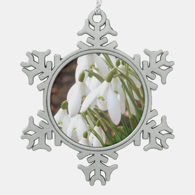 Ornement Flocon De Neige Étonnant, Snowdrops Spécial (Devant)