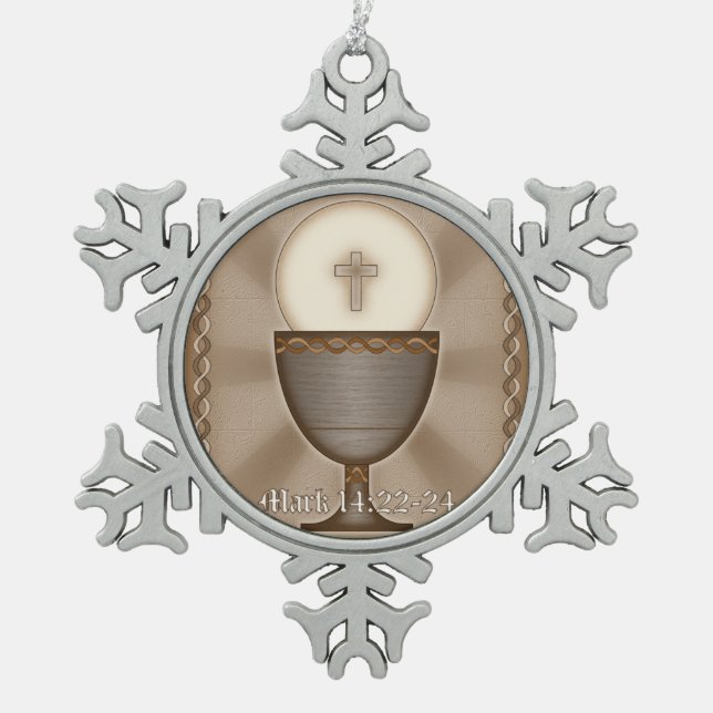 Ornement Flocon De Neige Eucharistie (Devant)