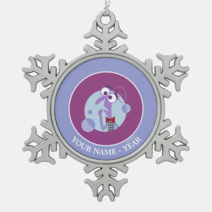 Ornement Flocon De Neige Extérieur intérieur Face de peur Ajouter votre