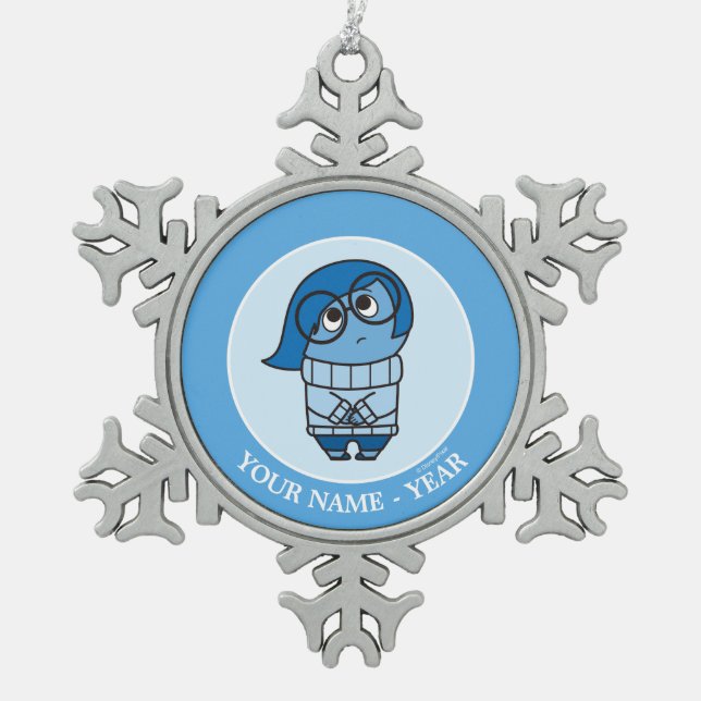 Ornement Flocon De Neige Extérieur intérieur| Soupçon de tristesse Ajoutez  (Devant)