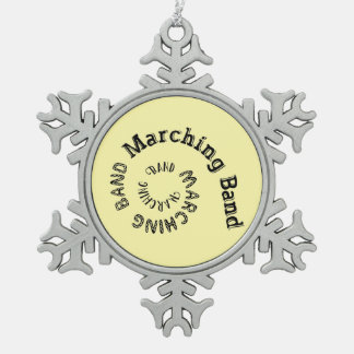 Ornement Flocon De Neige Fanfare en spirale