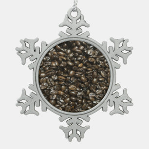 Ornement Flocon De Neige Fèves de café