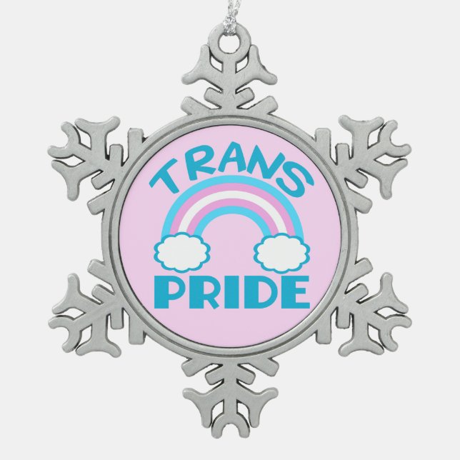 Ornement Flocon De Neige Fierté de transsexuel (Devant)
